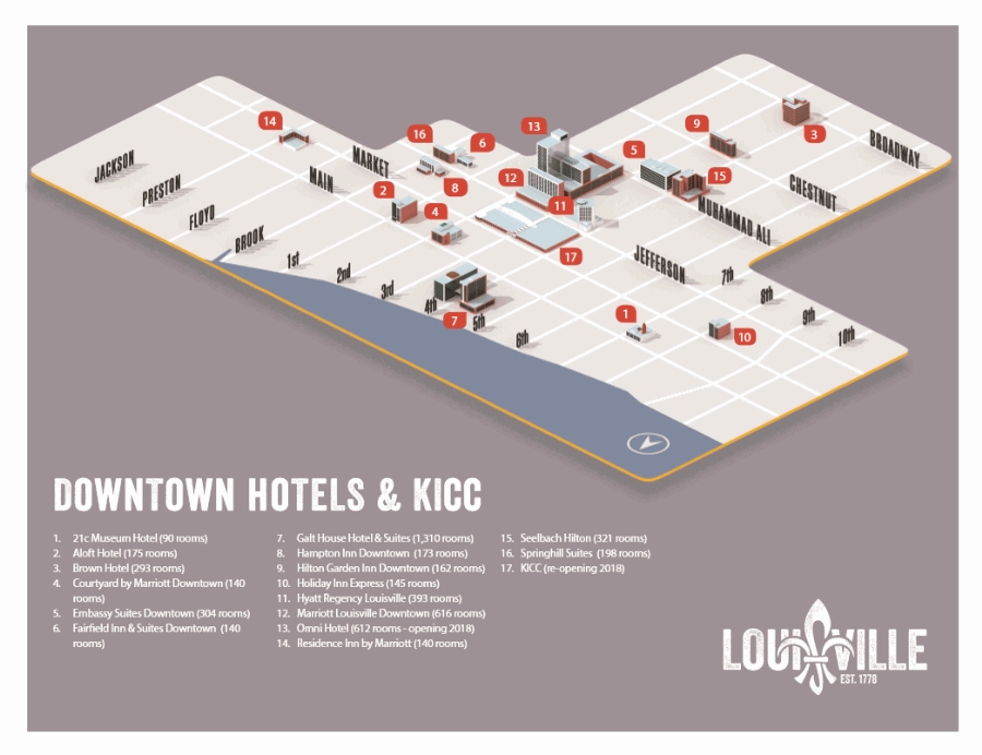 Map of Louisville KY : 0 Official Travel Source